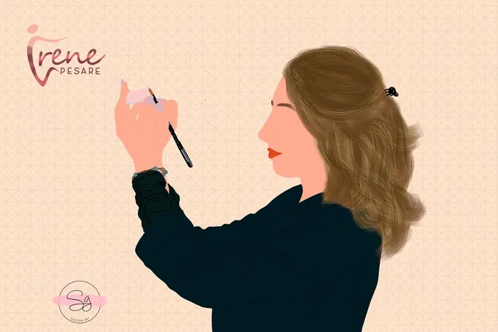 Illustrazione personalizzata per il brand Irene Pesare